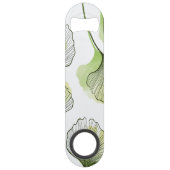 Groene bloemblaadjes speed flessenopener (Voorkant)