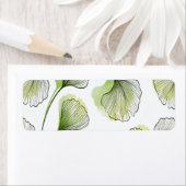 Groene bloembladen etiket (Insitu)