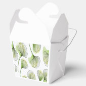 Groene bloembladeren bedankdoosjes (Geopend)