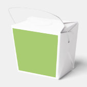 Groene bloembladeren bedankdoosjes (Achterkant)