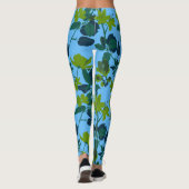Groene bloemen 1 leggings (Achterkant)