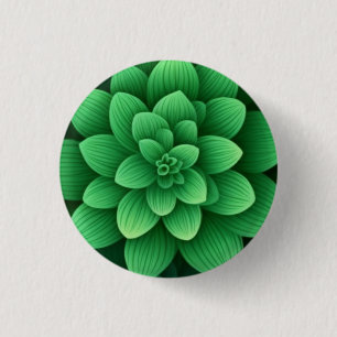 Groene bloemen achtergrond-77761 ronde button 3,2 cm
