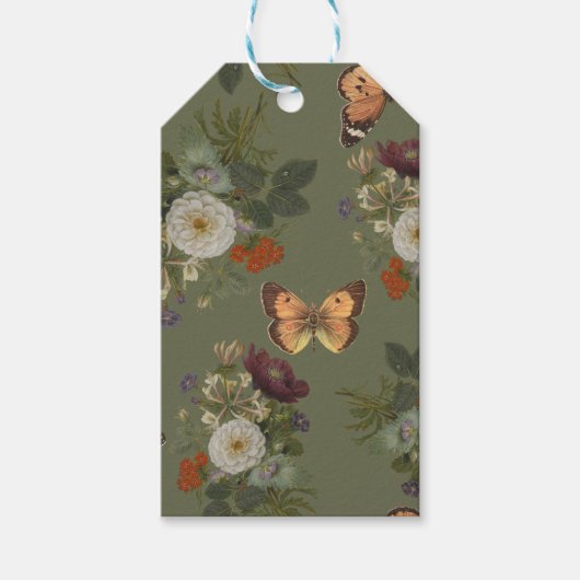 Groene Bloemen: betoverde tuin Cadeaulabel (Voorkant)