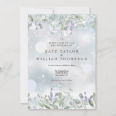 Groene Bloemen Bloemengruint Sage Paarse Winter Hu Kaart (Voorkant)