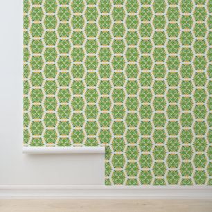 Groene Bloemen, Bloemmotief, Bloemmotief Behang