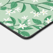 Groene bloemen botanische esthetiek bureaumat (Hoek)