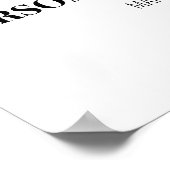 Groene Bloemen Bruiloftsprogramma Poster (Hoek)