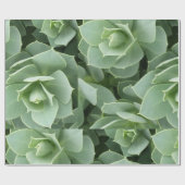 Groene bloemen cadeaupapier (Vlak)