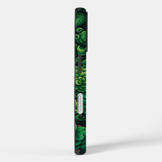 Groene bloemen Case-Mate iPhone case (Achterkant / Rechts)