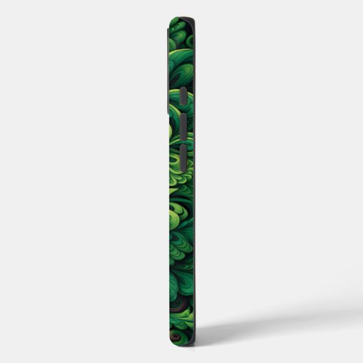 Groene bloemen Case-Mate iPhone case (Achterkant / Links)