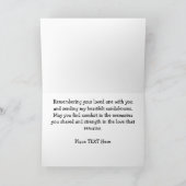 Groene bloemen condoleren kaart (Binnen)