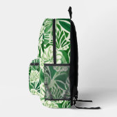 Groene bloemen, design bedrukte rugzak (Rechts)