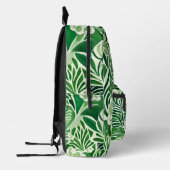 Groene bloemen, design bedrukte rugzak (Links)
