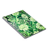Groene bloemen, design notitieboek (Rechterzijde)