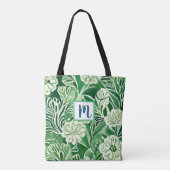 Groene bloemen,  design tote bag (Achterkant)