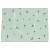 Groene bloemen Ditsy Groot Cadeauzakje (Voorkant)