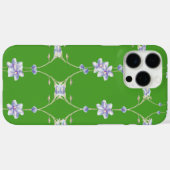 Groene Bloemen Elegantie – Telefoonhoes Case-Mate iPhone Case (Achterkant (horizontaal))