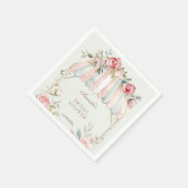 Groene Bloemen Frans Vrijgezellenfeest Servet (Hoek)