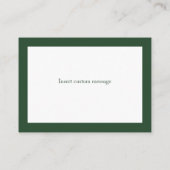 Groene bloemen Highland Koe bedankkaart Informatiekaartje (Achterkant)