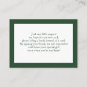 Groene bloemen Highland koe Boeken voor Baby Informatiekaartje (Achterkant)