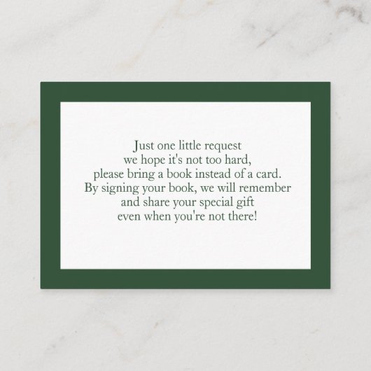 Groene bloemen Highland koe Boeken voor Baby Informatiekaartje (Achterkant)