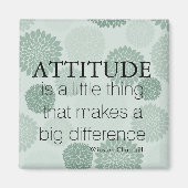 Groene bloemen houding is magneet (Voorkant)