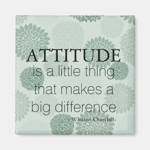 Groene bloemen houding is magneet