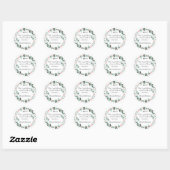 Groene bloemen Kerst stickers (Vel)