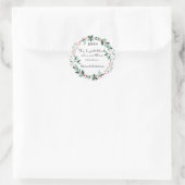 Groene bloemen Kerst stickers (Tas)