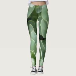 Groene bloemen leggings