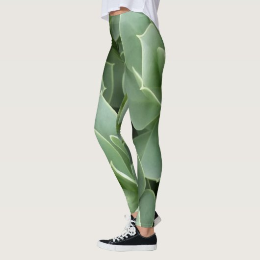 Groene bloemen leggings (Links)