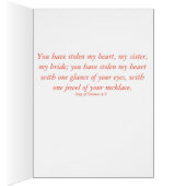 Groene Bloemen - Lied van de Zon. 4:9-Wenskaart (Binnen (Rechts))