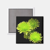 Groene bloemen magneet (Voorkant / Achterkant)