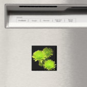 Groene bloemen magneet (Insitu (Vaatwasser))