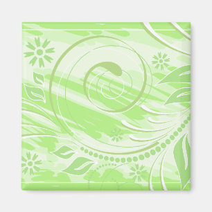 groene bloemen magneet
