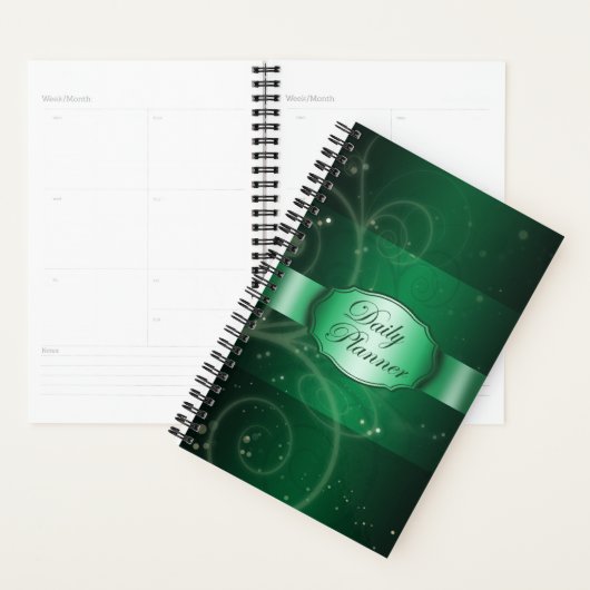 Groene Bloemen Modern Planner (Display)