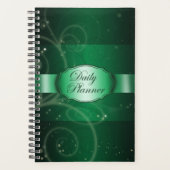 Groene Bloemen Modern Planner (Voorkant)