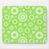  groene bloemen muismat (Voorkant)