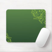 Groene bloemen muismat (Met muis)