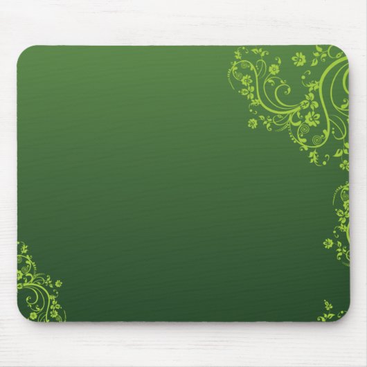 Groene bloemen muismat (Voorkant)