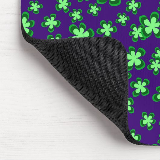 Groene bloemen muismat (Hoek)