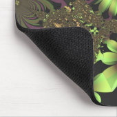 Groene bloemen muismat (Hoek)