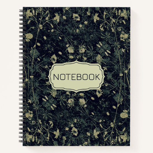 Groene Bloemen Notitieboek (Voorkant)