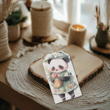 Groene Bloemen Panda Baby Burp Doek