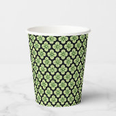 Groene bloemen papieren bekers (Achterkant)