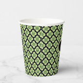 Groene bloemen papieren bekers (Rechts)