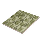 Groene Bloemen Parijs Eiffeltoren Tegeltje (Zijkant)