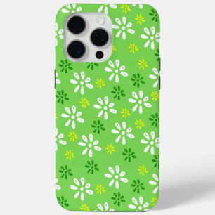 Groene Bloemen Patroon iPhone 15 Pro Max Hoesje
