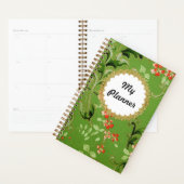 Groene Bloemen Patroon Persoonlijke Planner (Display)