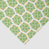 Groene bloemen, patroon van bloemen, bloempatroon tissuepapier (Detail)